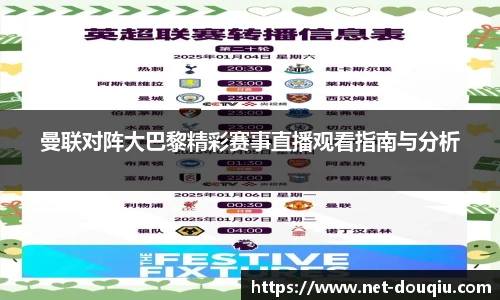 曼联对阵大巴黎精彩赛事直播观看指南与分析